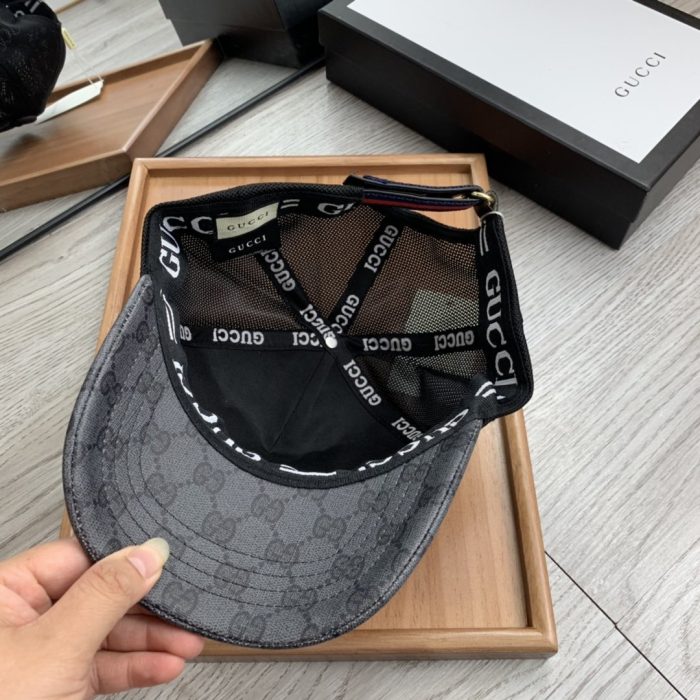 Gucci GG 帆布棒球帽黑色