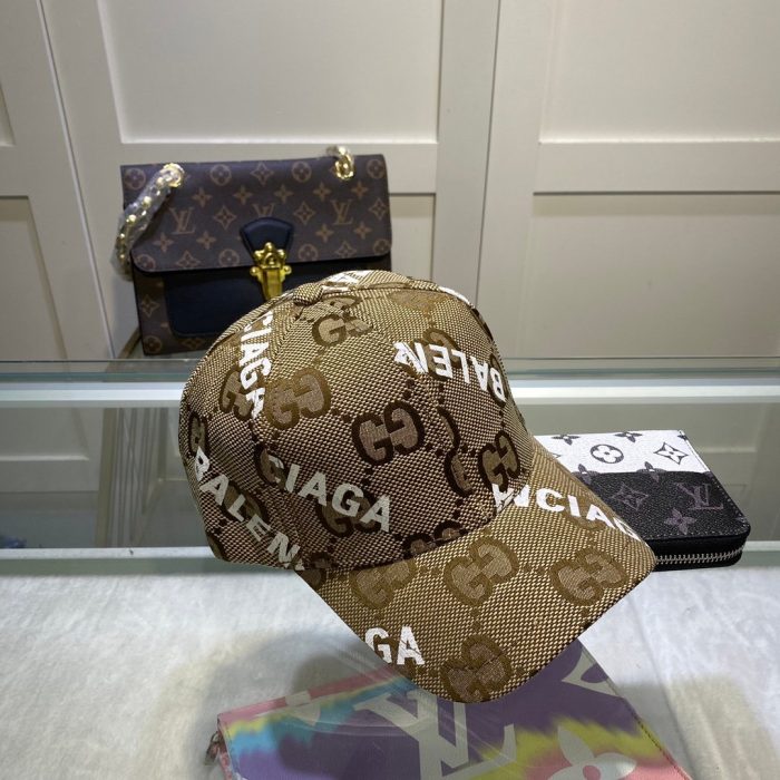 Gucci GG 帆布棒球帽 棕色