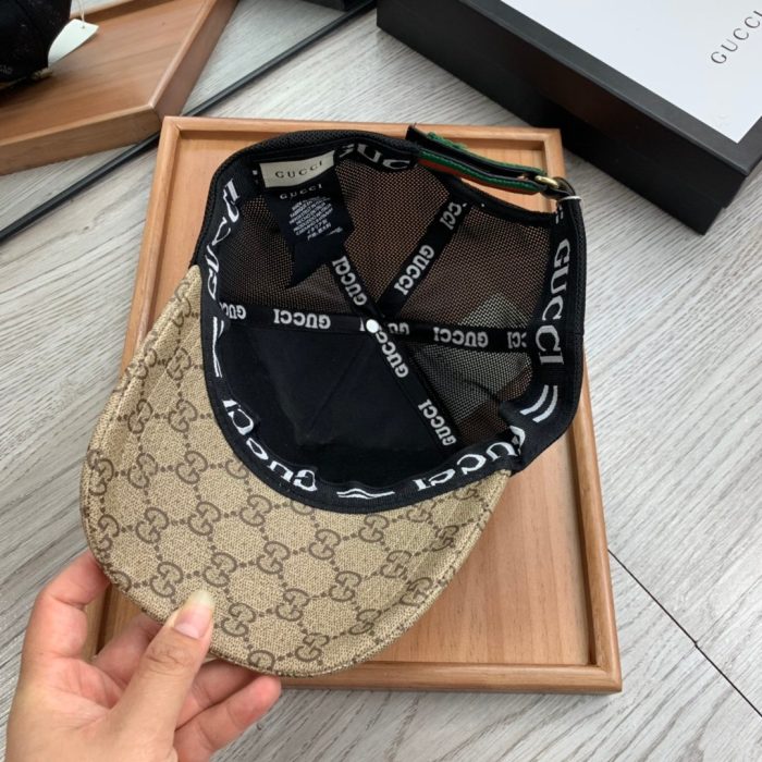 Gucci GG 帆布棒球帽米色