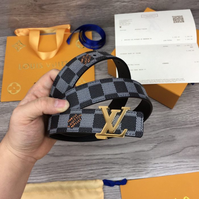 路易威登 LV Initiales 腰带 黑色