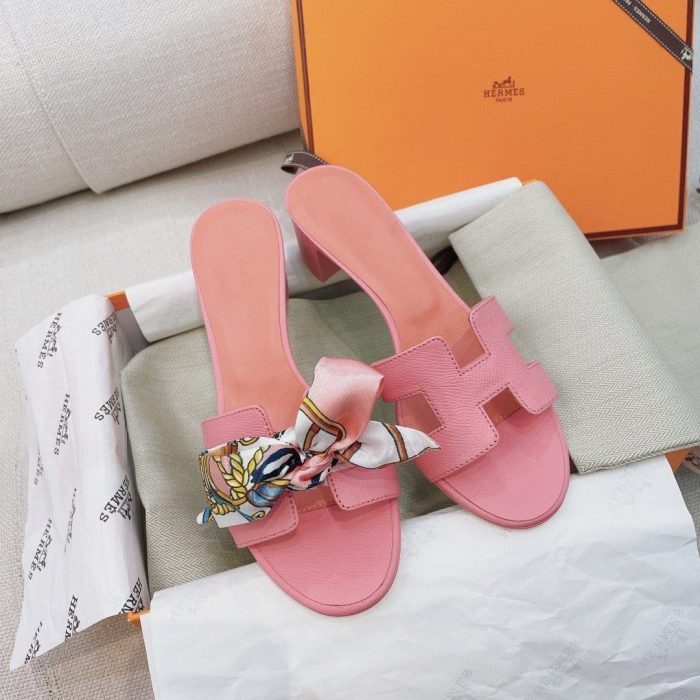 Hermes Oasis 女式凉鞋粉色，女鞋 H151215Z