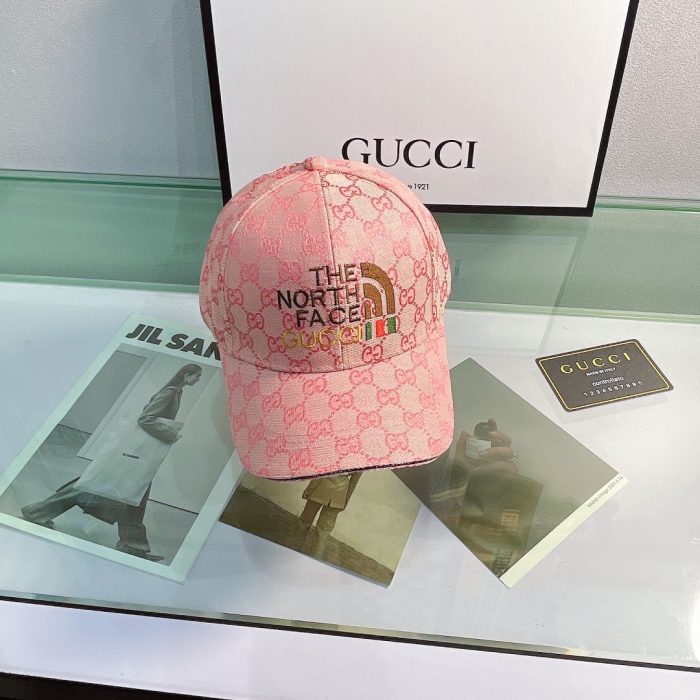 Gucci GG 帆布棒球帽 粉色