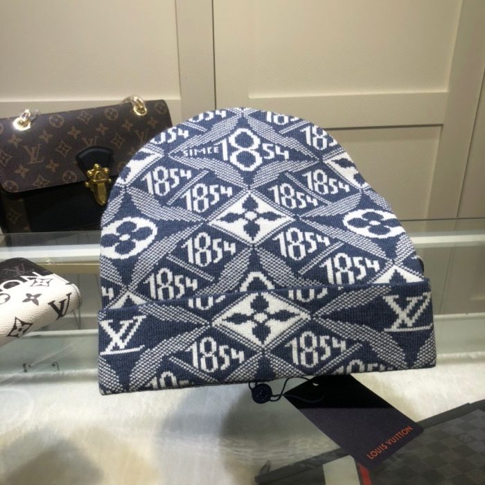 Louis Vuitton 蓝色 LV 头饰无檐小便帽