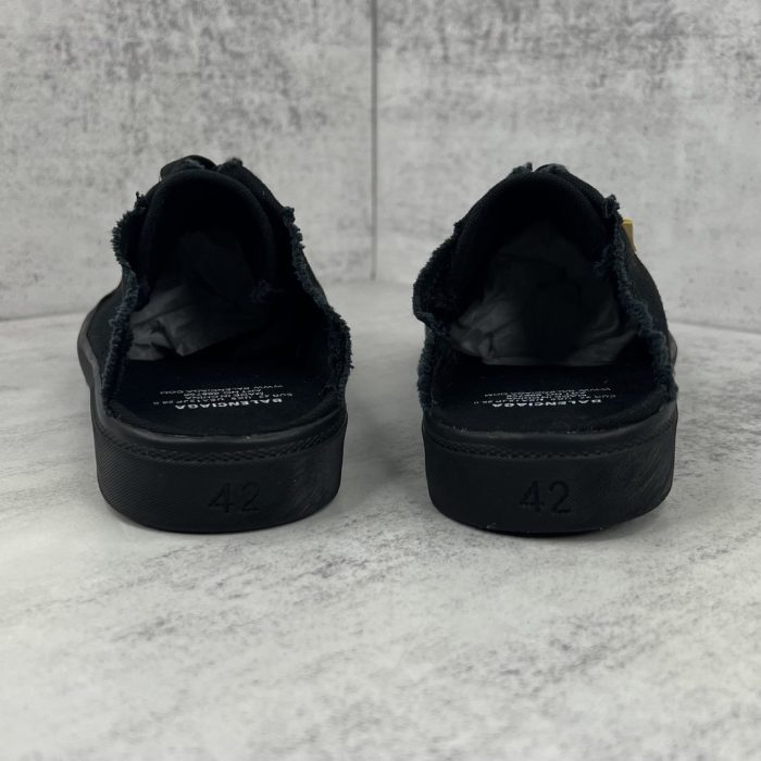复刻巴黎世家（Balenciaga） Paris 男士穆勒黑色运动鞋