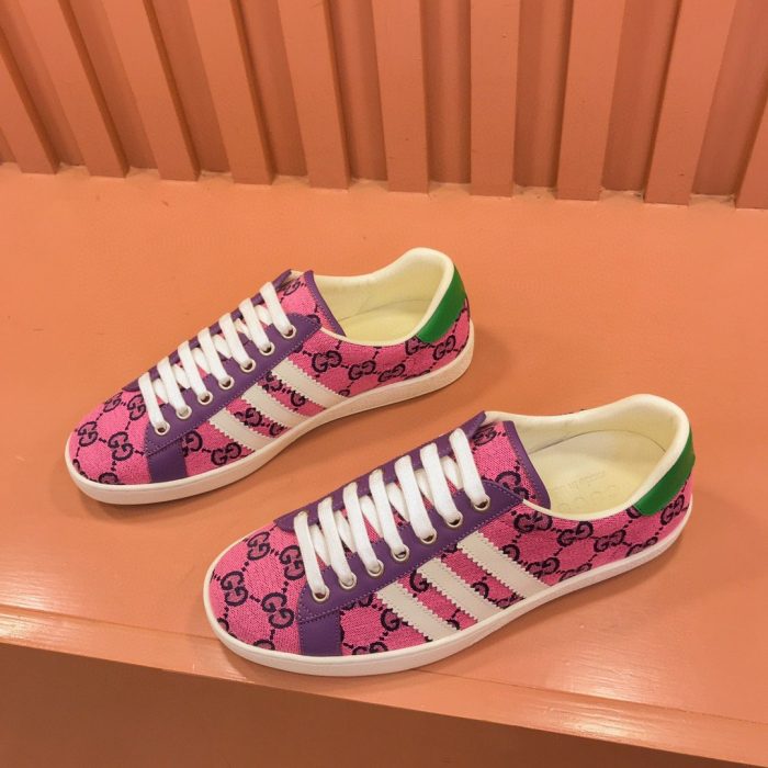 Gucci x Adidas 男士 GG 运动鞋粉色 男士 707850