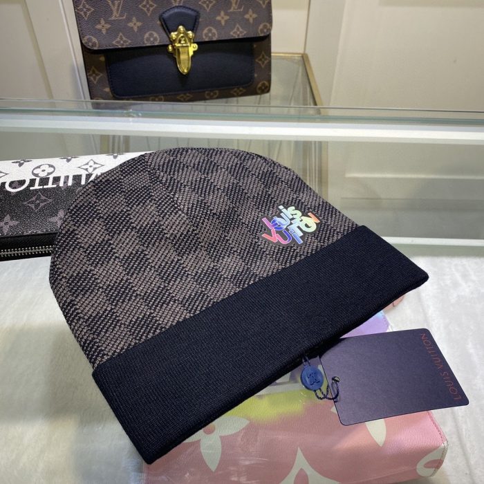 黑色 LV 头饰 Louis Vuitton 毛线帽