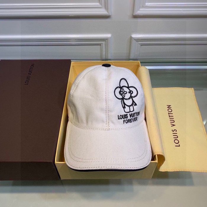 Louis Vuitton Be My Cap 白色 LV 帽子