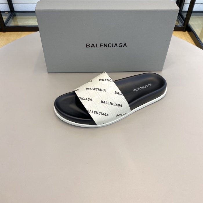 Balenciaga 男士白色拖鞋