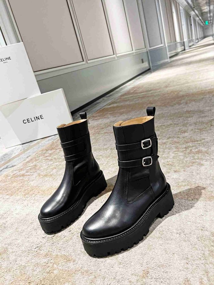 Celine Bulky Bucked 中号靴黑色女式 346513607C.38NO