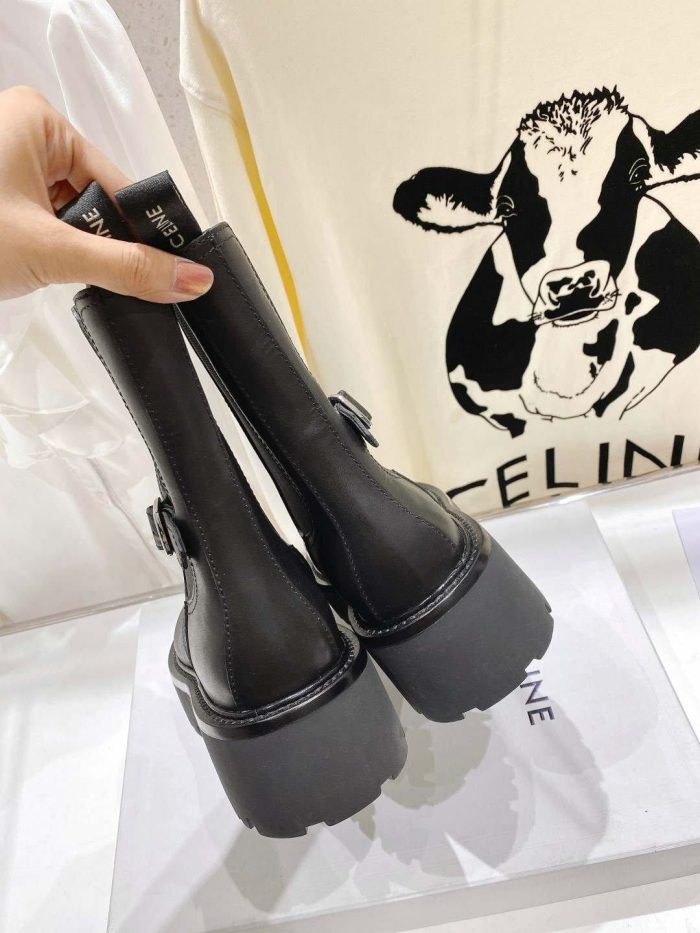 Celine Bulky 女式切尔西靴黑色 349823607C.38NO