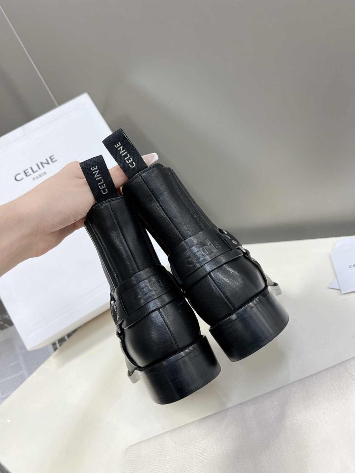 Celine 女式 Rider 靴子黑色