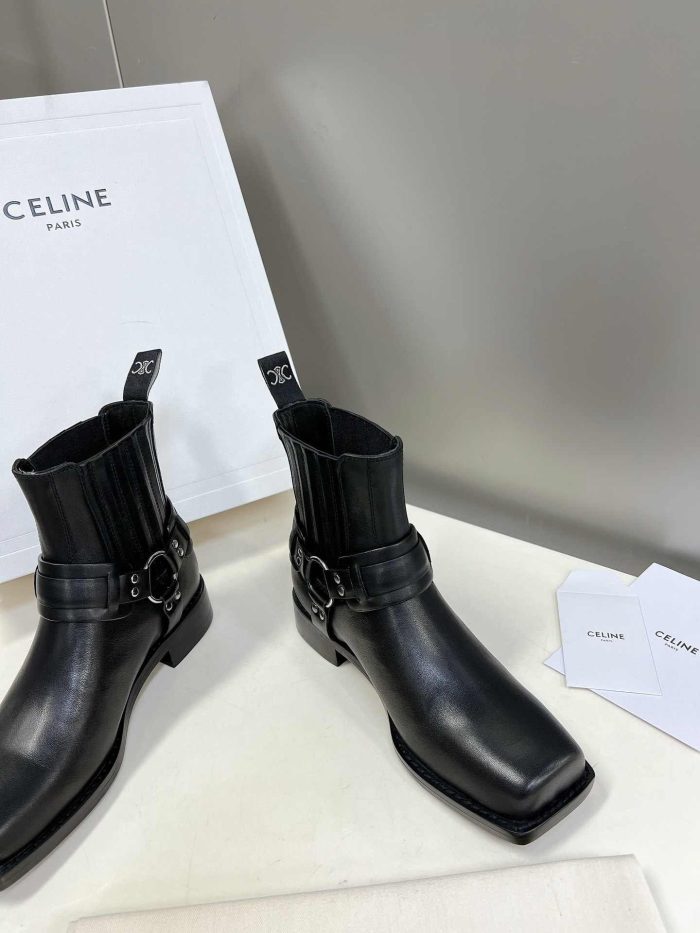 Celine 女式 Rider 靴子黑色