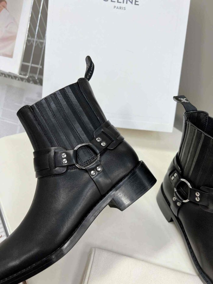 Celine 女式 Rider 靴子黑色