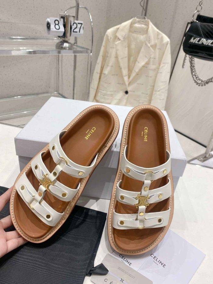 Celine 女式拖鞋 Tippi 白色