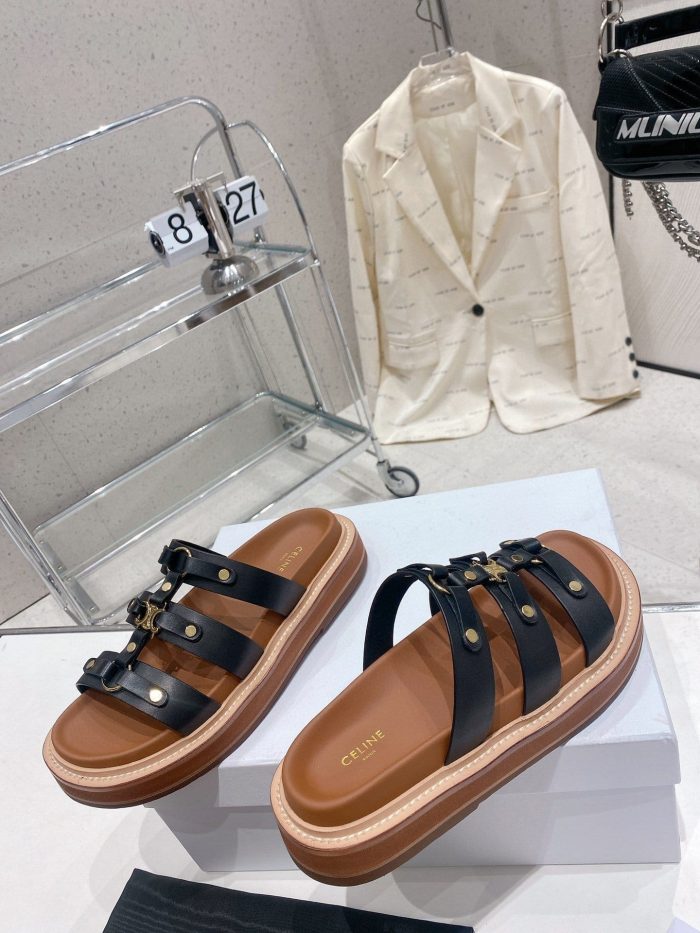 Celine 拖鞋 Tippi 黑色 女式 357283766C.38NO