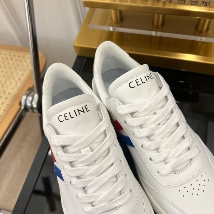 Celine 女式网球运动鞋和层压白色 352133796C.01UT