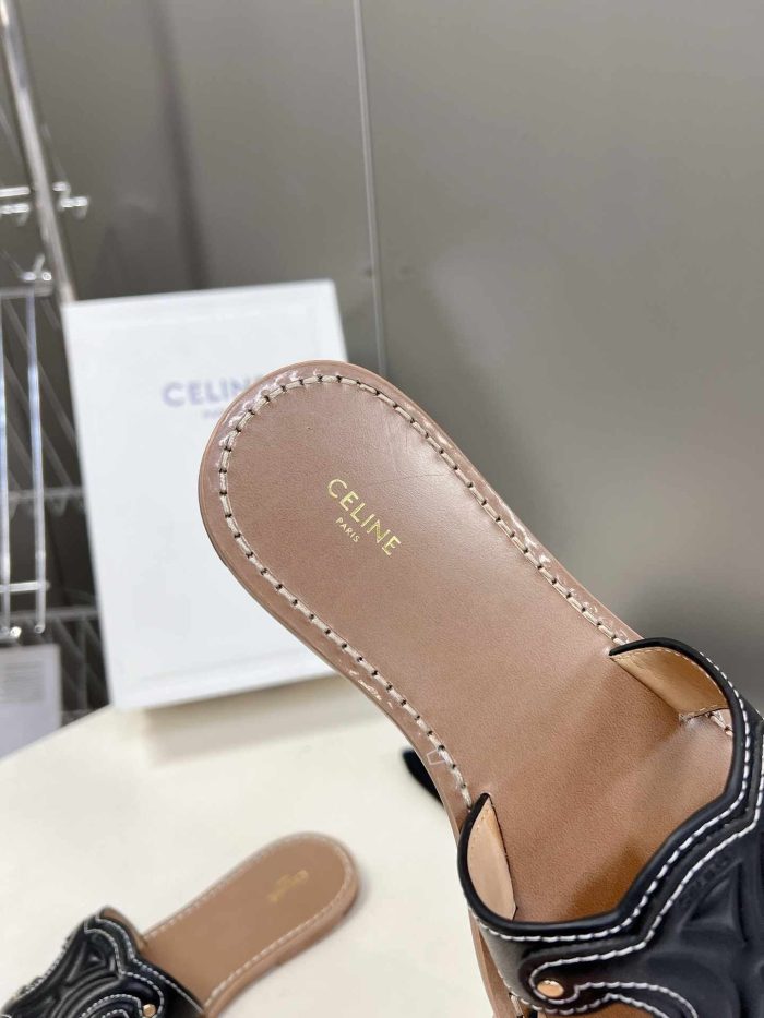 Celine Triomphe 女式穆勒鞋 黑色 352413767C.38NO