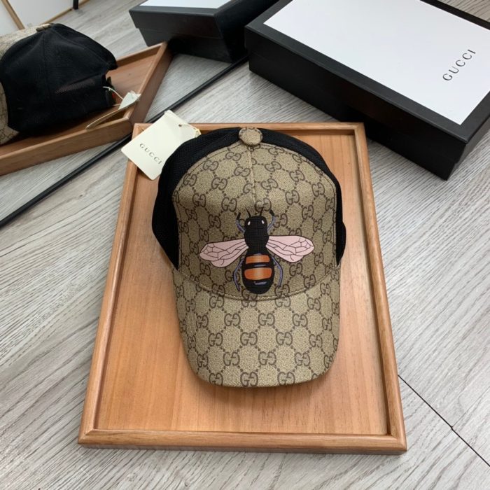 Gucci GG 帆布棒球帽米色