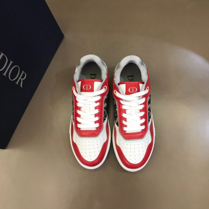 Christian Dior 女式 B27 低帮运动鞋红色 女式 CD