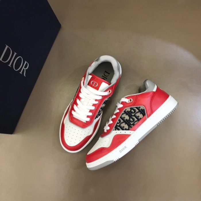 Christian Dior 女式 B27 低帮运动鞋红色 女式 CD