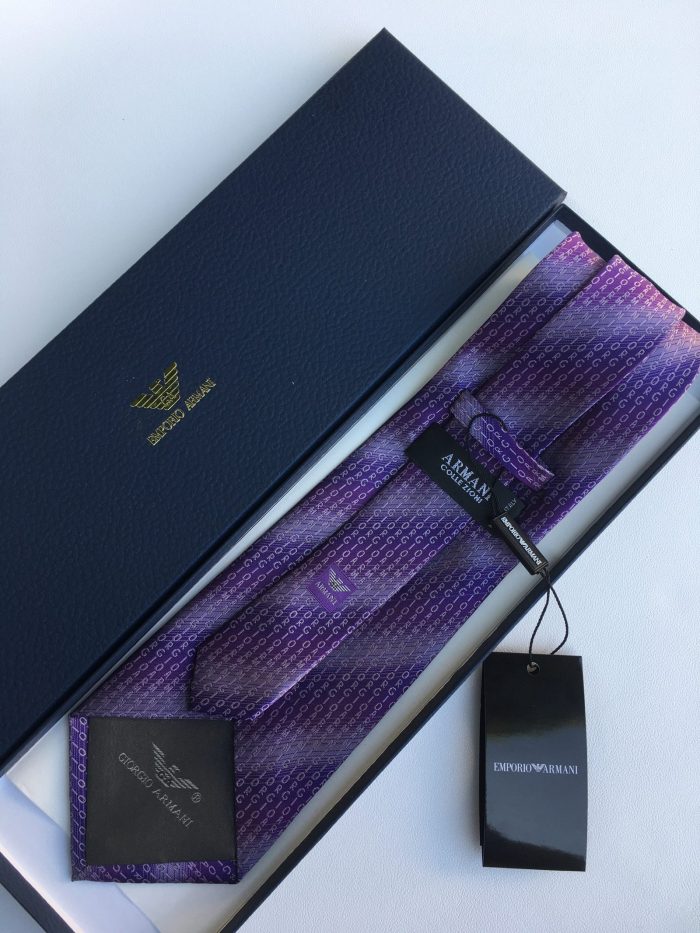 Armani 领带 紫罗兰色 Armani 男士领带