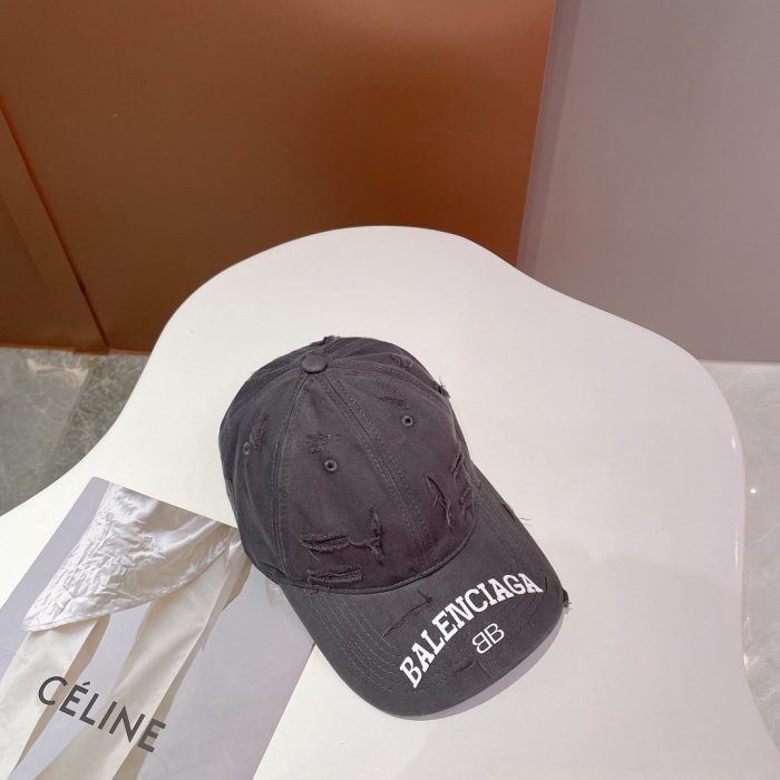 Balenciage 徽标遮阳帽 灰色帽子