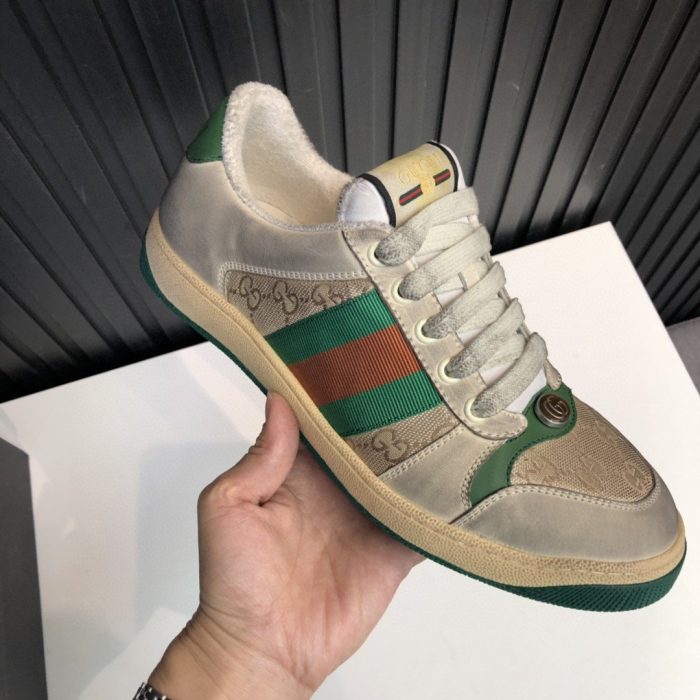 Gucci 男士 GG Screener 仿旧绿橙色 男士 570443 9Y920 9666