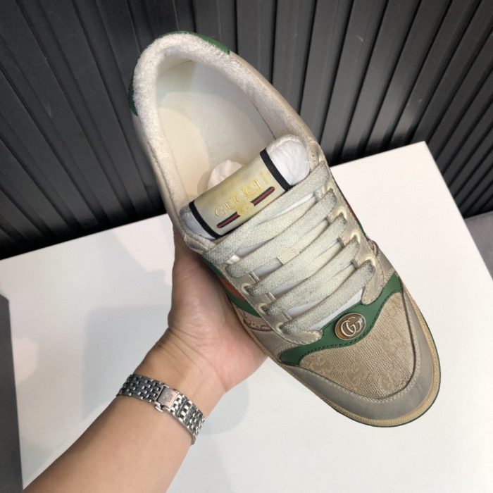 Gucci 男士 GG Screener 仿旧绿橙色 男士 570443 9Y920 9666