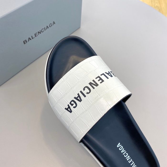 Balenciaga 男士白色拖鞋