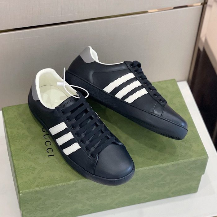 Gucci x Adidas 男士运动鞋黑色 707861