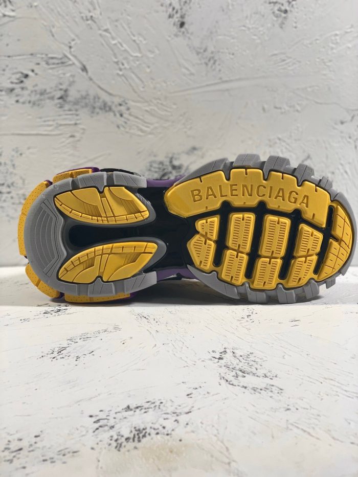 Balenciaga Track.2 男士透明鞋底运动鞋黑色/黄色