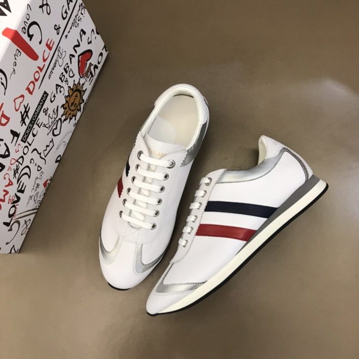 杜嘉班纳Gabbana 男士纳帕白色运动鞋 DG 鞋履