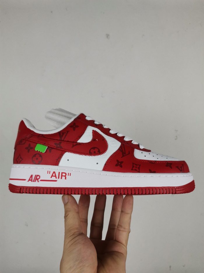 Nike Air Force 1 Low x Louis Vuitton Virgil Abloh “白红”男士 LD 0242