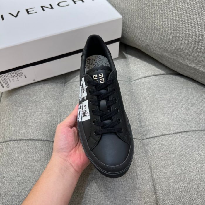 纪梵希 City Sport 101 斑点狗男士黑色运动鞋 GVC