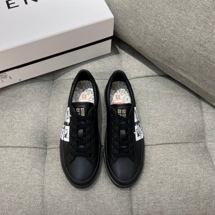 纪梵希 City Sport 101 斑点狗男士黑色运动鞋 GVC