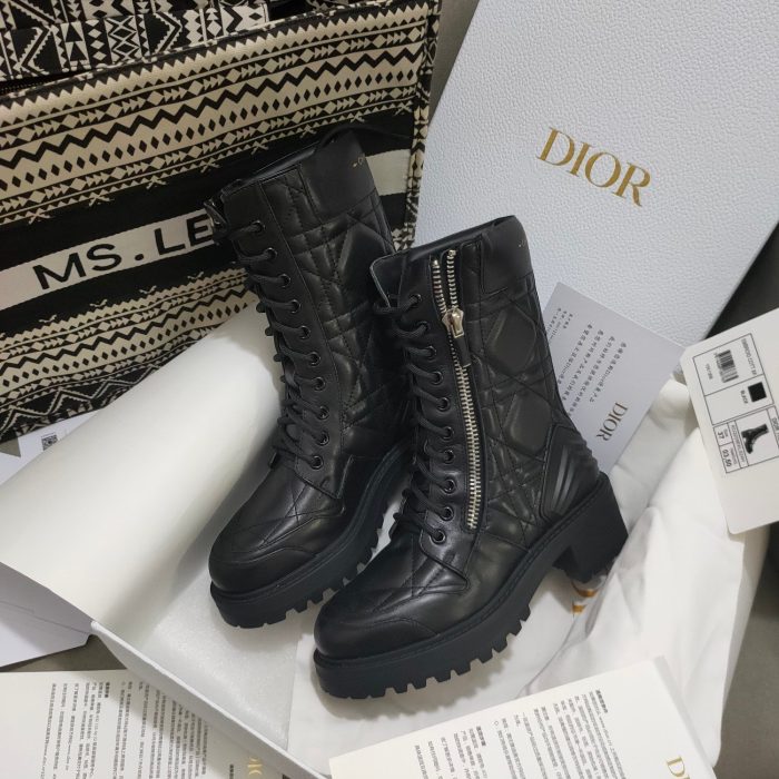 Christian Dior 女式 D-Leader 踝靴黑色 CD KCI733CQC_S900