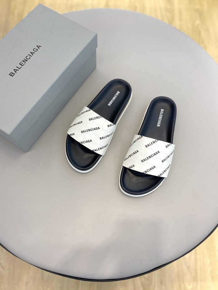 Balenciaga 男士白色拖鞋