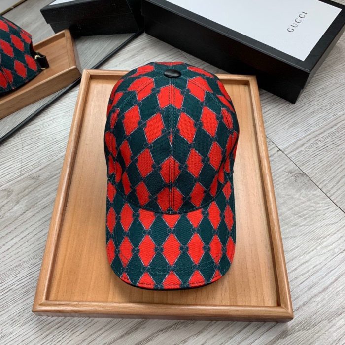 Gucci GG 帆布棒球帽 红色