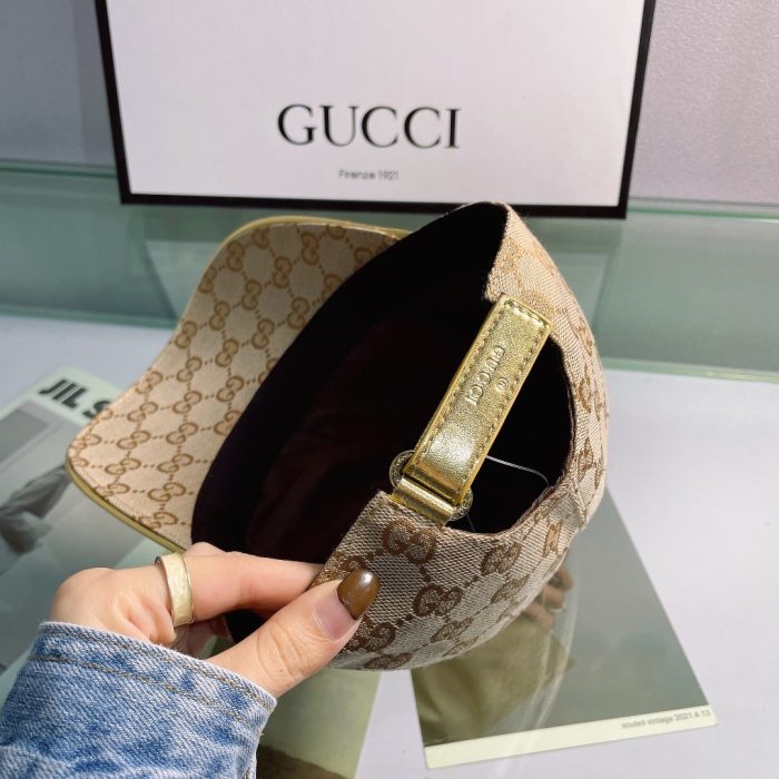 Gucci GG 帆布棒球帽 棕色