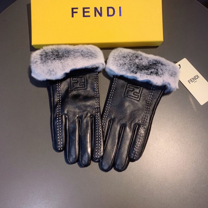 芬迪 (Fendi) 黑色手套