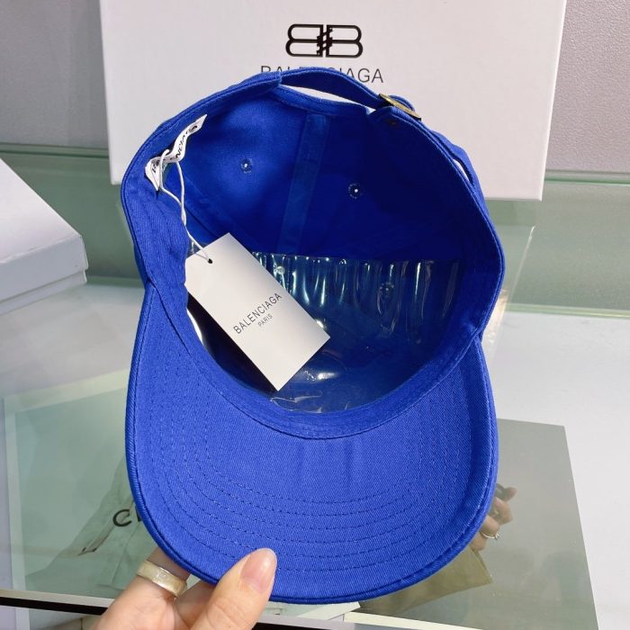 Balenciaga 蓝色徽标棒球帽