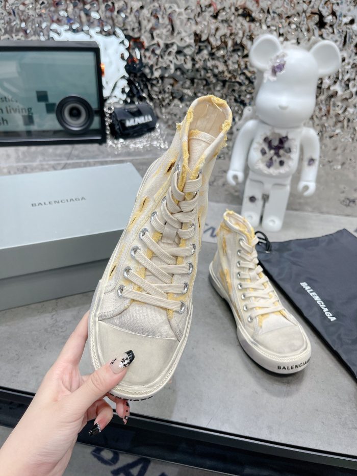 Balenciaga Paris 男士白色高帮运动鞋