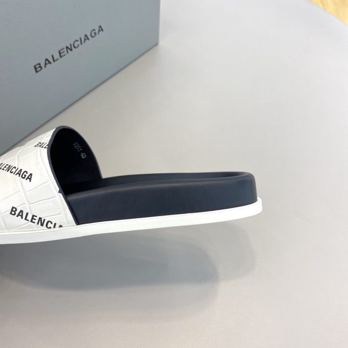 Balenciaga 男士白色拖鞋