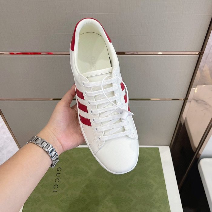 Gucci x Adidas 女式运动鞋白红 707861