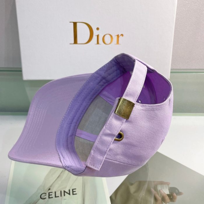 Christian Dior Jack Dior 紫色棒球帽