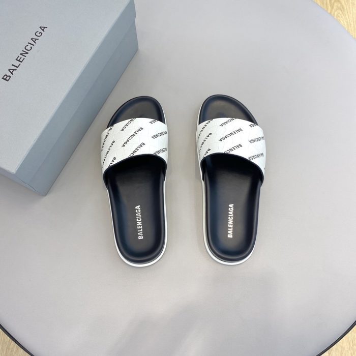 Balenciaga 男士白色拖鞋