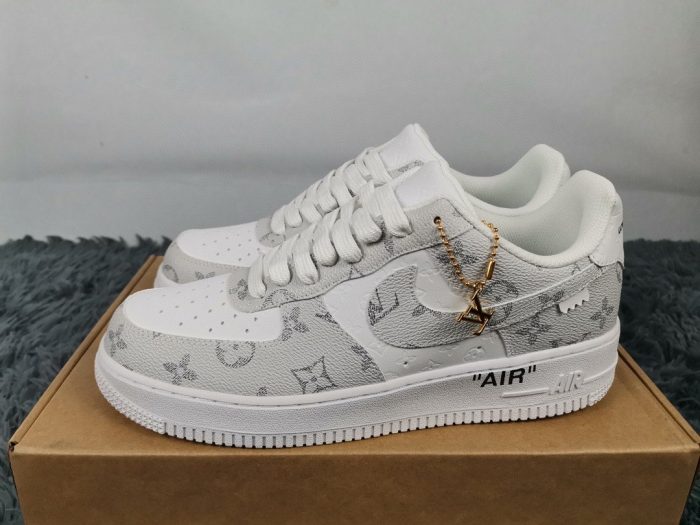 Nike Air Force 1 Low x Louis Vuitton Virgil Abloh 男士“白灰色”