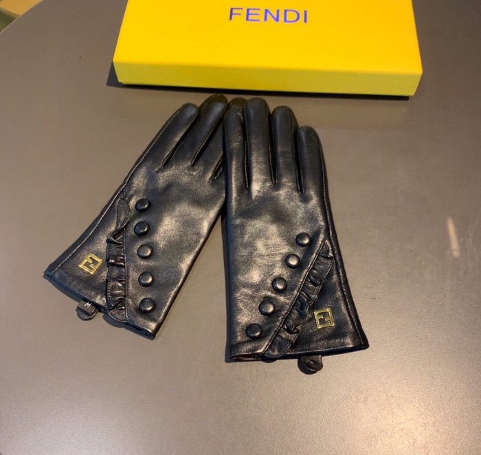 芬迪 (Fendi) 黑色手套