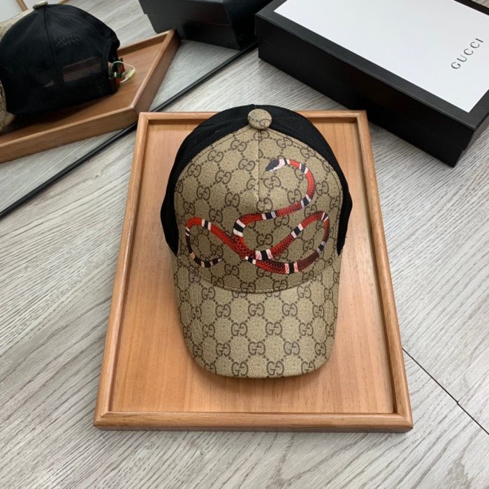 Gucci GG 帆布棒球帽米色