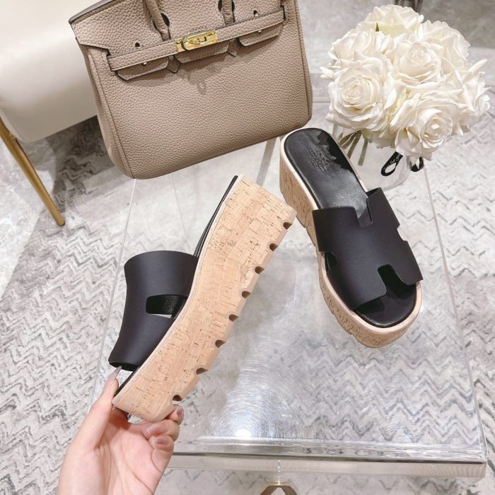 Hermes Eze 30 女式凉鞋黑色，女鞋 H221026Z 02350